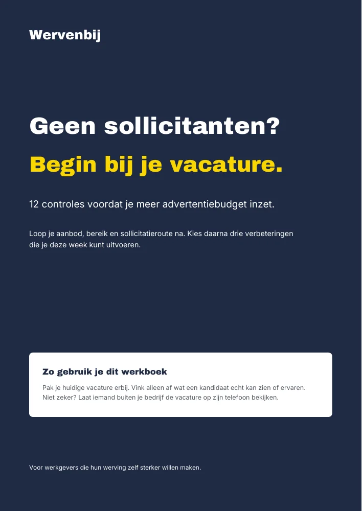Omslag van De vacaturecheck