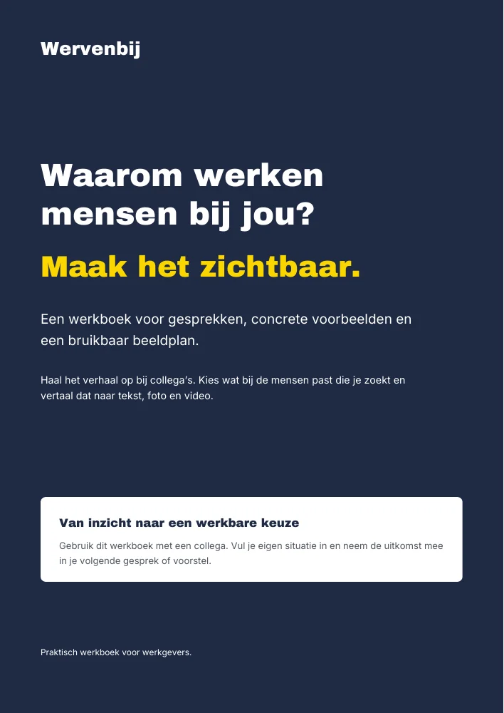 Omslag van Je werkgeversverhaal